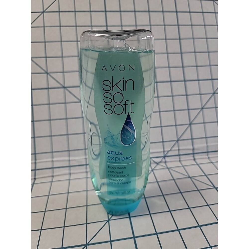 Avon Skin So Soft Body Wash Aqua Express Watermint 11.8 fl oz New NOS Sealed!
